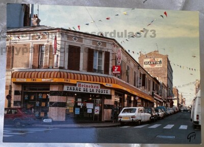 93 NEUILLY-PLAISANCE TABAKBÜRO POST AV. FOCH 1970 SELTENE PRESSE POSTKARTE