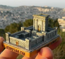 Jerusalem Holy Second Temple Replica Beit HaMikdash Figurine, Jewish G-D Faith