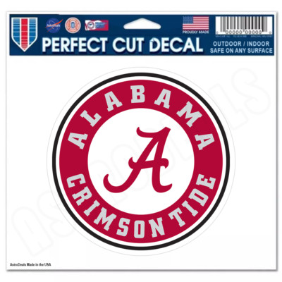 Alabama Crimson Tide Logo NCAA College Vinyl Sticker Decal *Size: 3''-12''*
