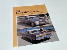 1975 Chrysler Newport Custom New Yorker Brougham Town & Country Brochure