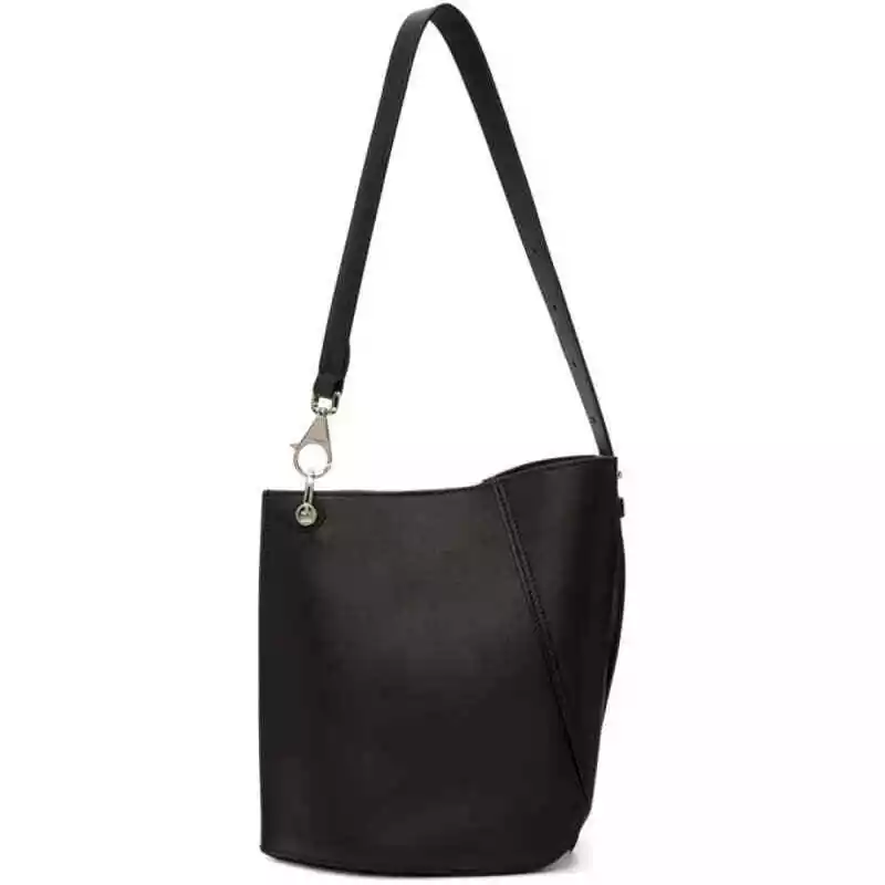 Lanvin Asymmetrical Bucket Bag ~ Black