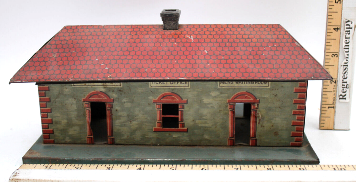 Ancien Distributeur De Billets De Train Miniature – BING Allemagne 1920 – Tôle
