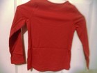 Lands End Little Girl Long Sleeve Rhinestone-adorned Top, Rich Red, Small (4) — photo 3