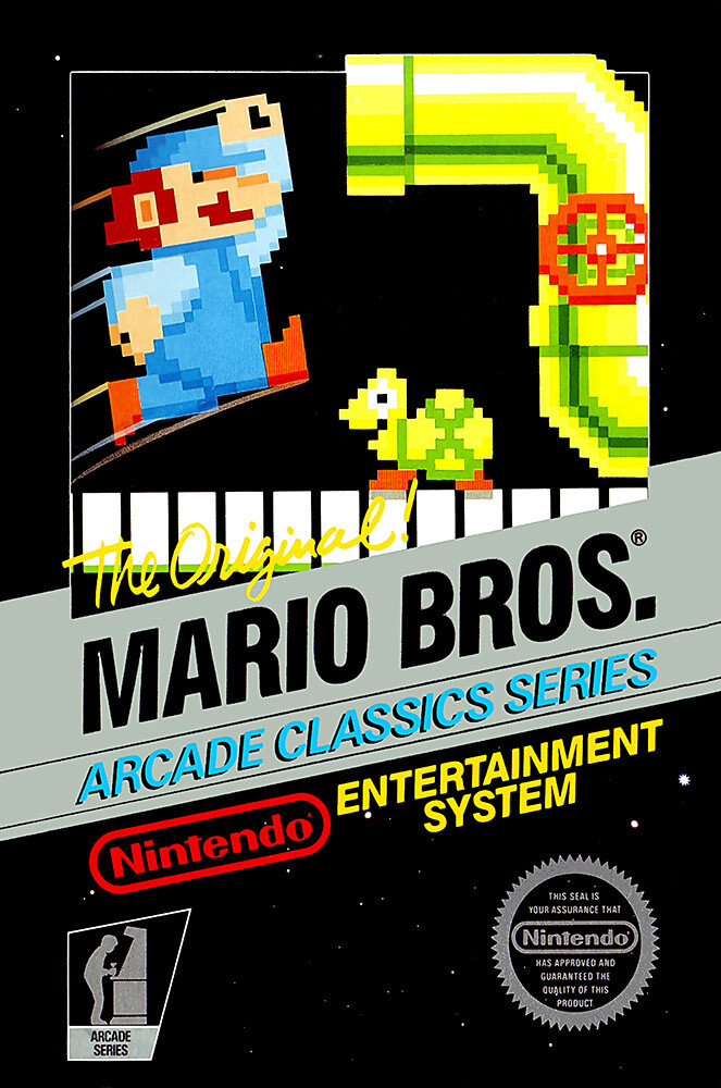 Nintendo Classic Mario Art Super Mario BOX ART Nintendo NES
