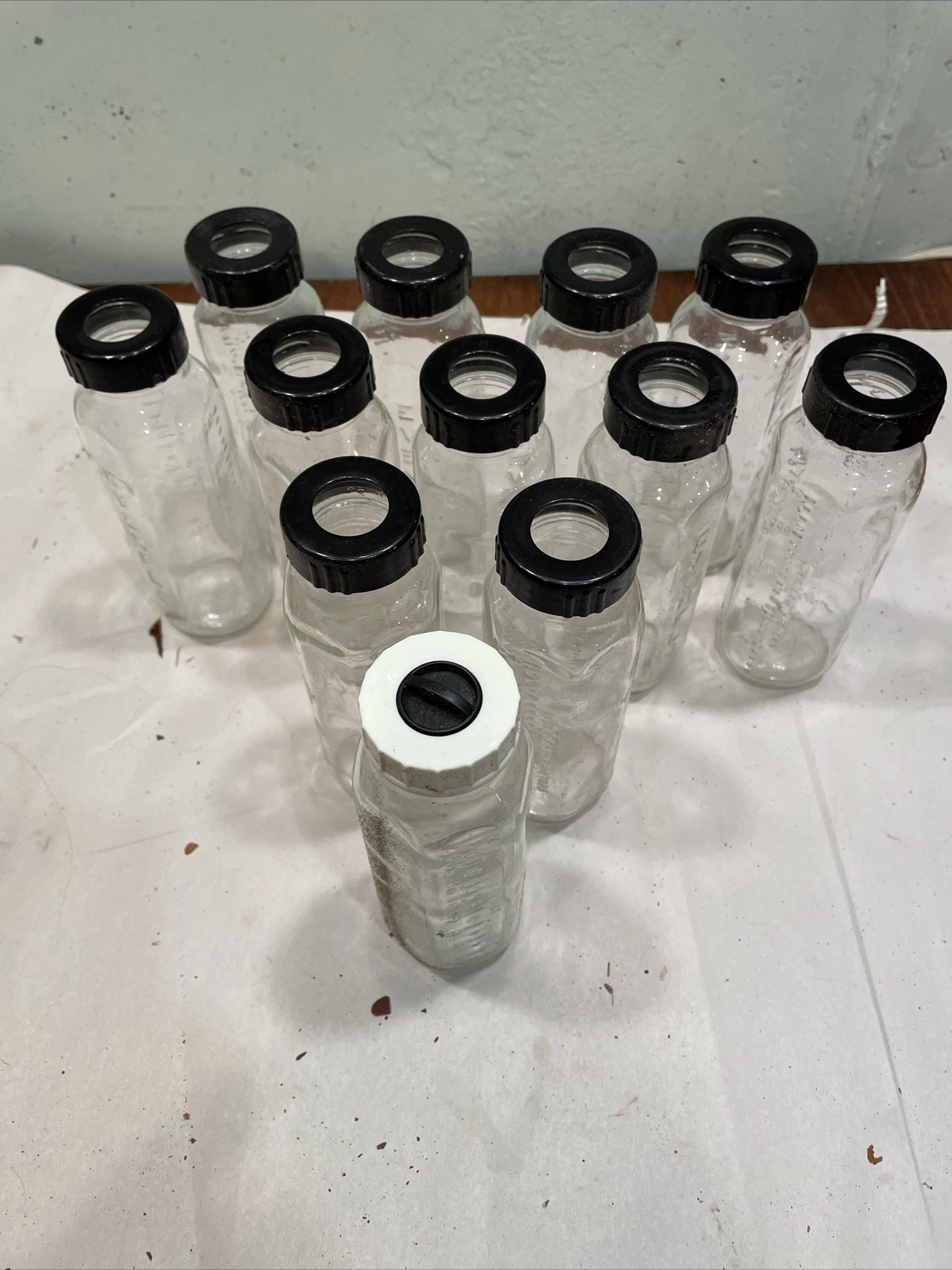 Vintage Evenflo Config glass baby bottles 8oz Lot Of 12