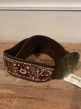 New CHICO's Adjustable Embellished Trouser Belt SZ S 118