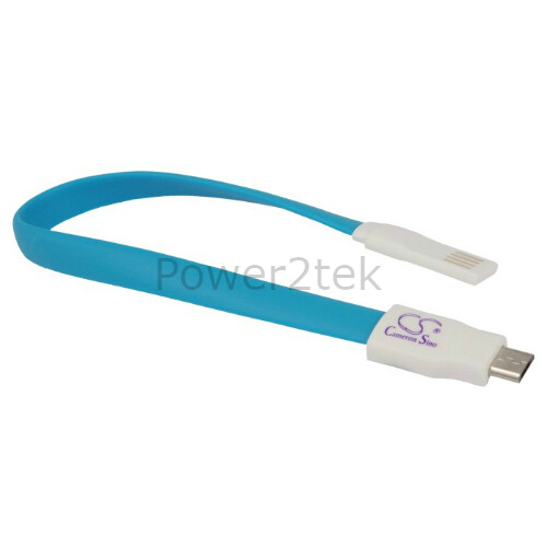 2 x Flat Magnet micro USB Data Sync Charger Cable for Xperia Z1 Z2 Z3 C3 NEW - Picture 5 of 5