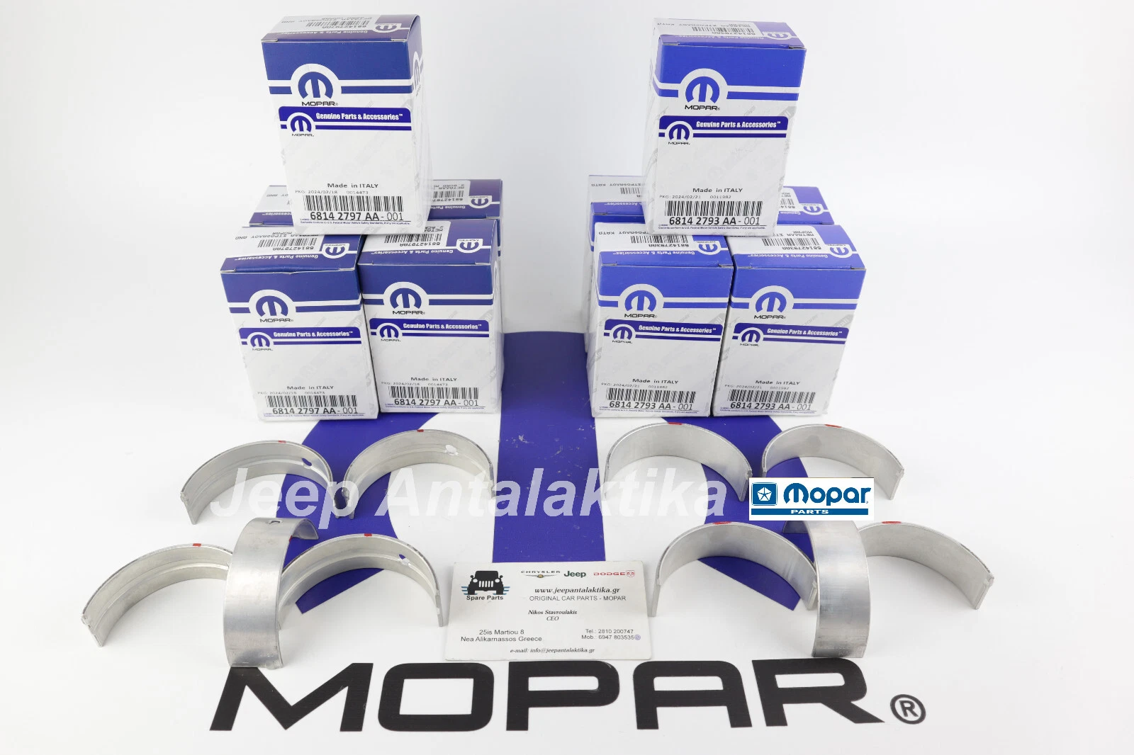 Main Bearing Kit Jeep Wrangler JK 2.8CRD 2007 - 2018 New Genuine Mopar