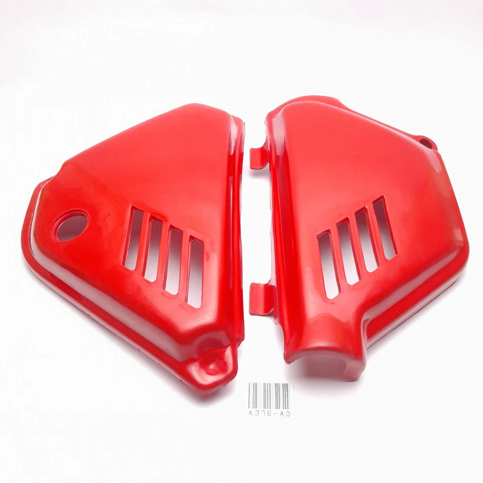 Cubierta lateral roja Kawasaki KE125 KE-125 1980-1983 R/L NUEVA Foto 2 de 4