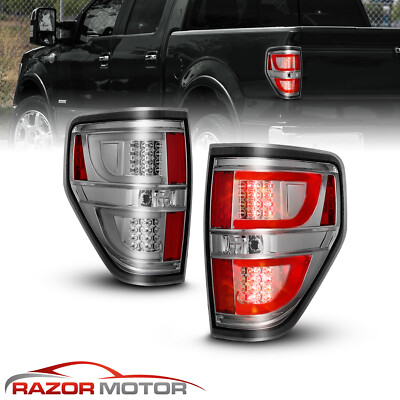 LED For 09-14 Ford F150 XL/STX/XLT/FX2/FX4/Lariat/King Smoke Tail Lights Pair