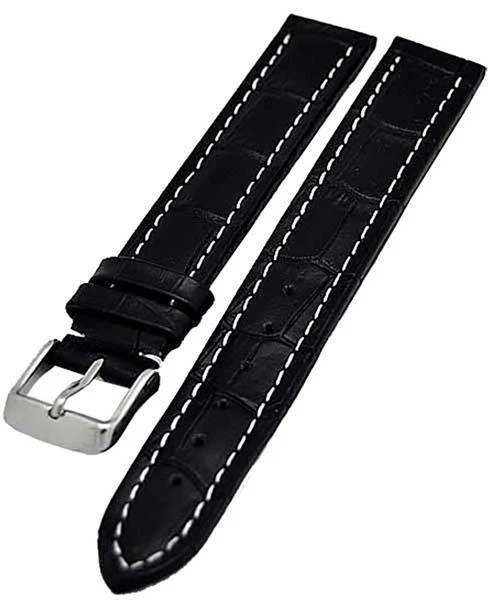 Wasserbüffel Leder Armband Schwarz XL 18mm 20mm 22mm 24mm XXL