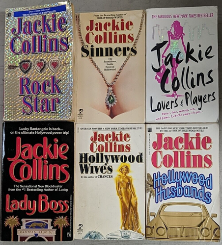 Jackie Collins Rock Star Sinners Lovers And Players Hollywood Wives Hollywood x6