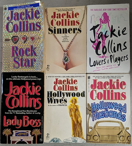 Jackie Collins Rock Star Sinners Lovers And Players Hollywood Wives Hollywood x6 - Picture 1 of 9