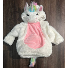 Baby Plush Pullover Faux Fur Unicorn/Pegasus Costume Size 12-18 Months EUC