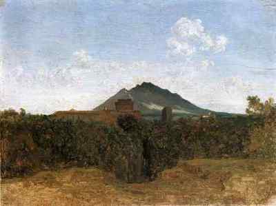 Blechschild Jean Baptiste Camille Corot Civita Castellana und Mount Soracte A4 12
