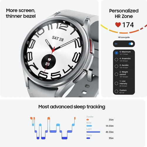Samsung Galaxy Watch 6 Classic 47mm SM-R960 Bluetooth Stainless Steel Smartwatch - Picture 3 of 10