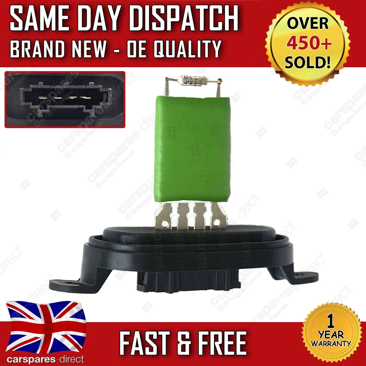 VW TRANSPORTER T5 HEATER BLOWER MOTOR FAN RESISTOR RESISTANCE 7E0959263C |  eBay