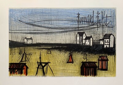 Bernard Buffet Original Lithograph A SMALL BEACH or LA PETITE
