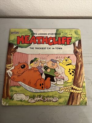 HEATHCLIFF ''THE TRICKIEST CAT IN TOWN'' (1983, Marvel Books, softcover) 