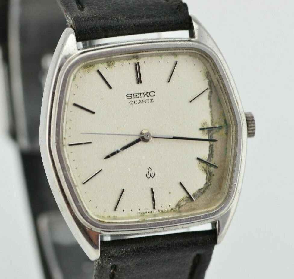 L269 Vintage Seiko Quartz Watch Needs Repair Original 6431-5100 Japan JDM  93.2