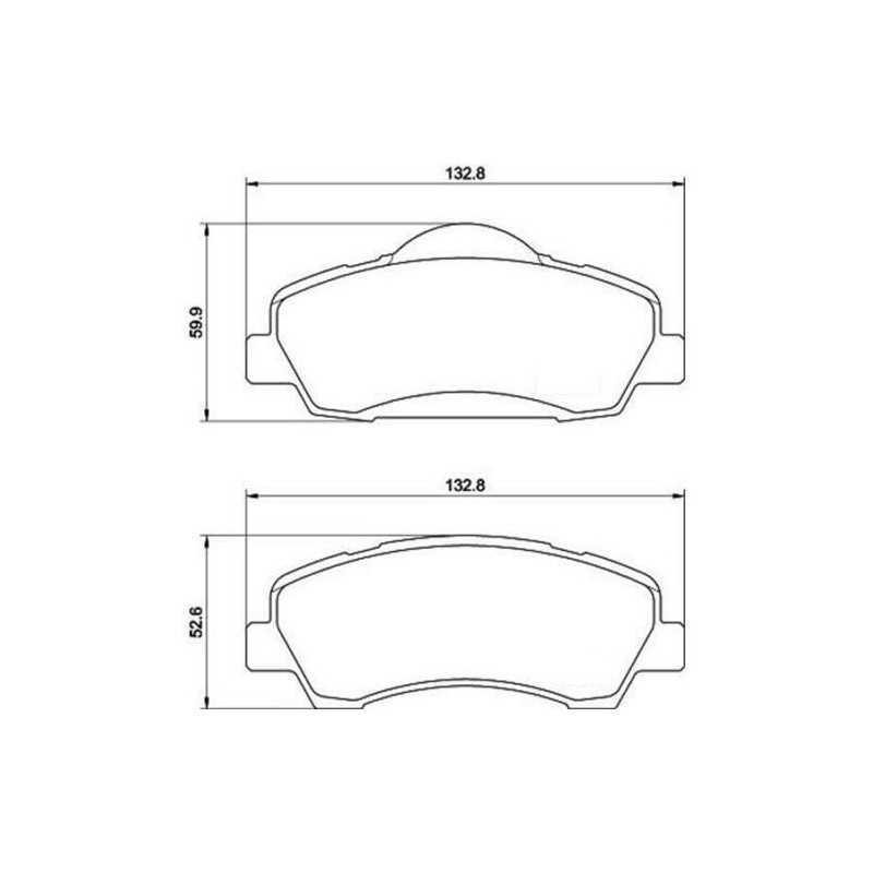 Plaquettes de frein avant Citroen C-Elysée C4 Cactus Peugeot 301 kit freinage