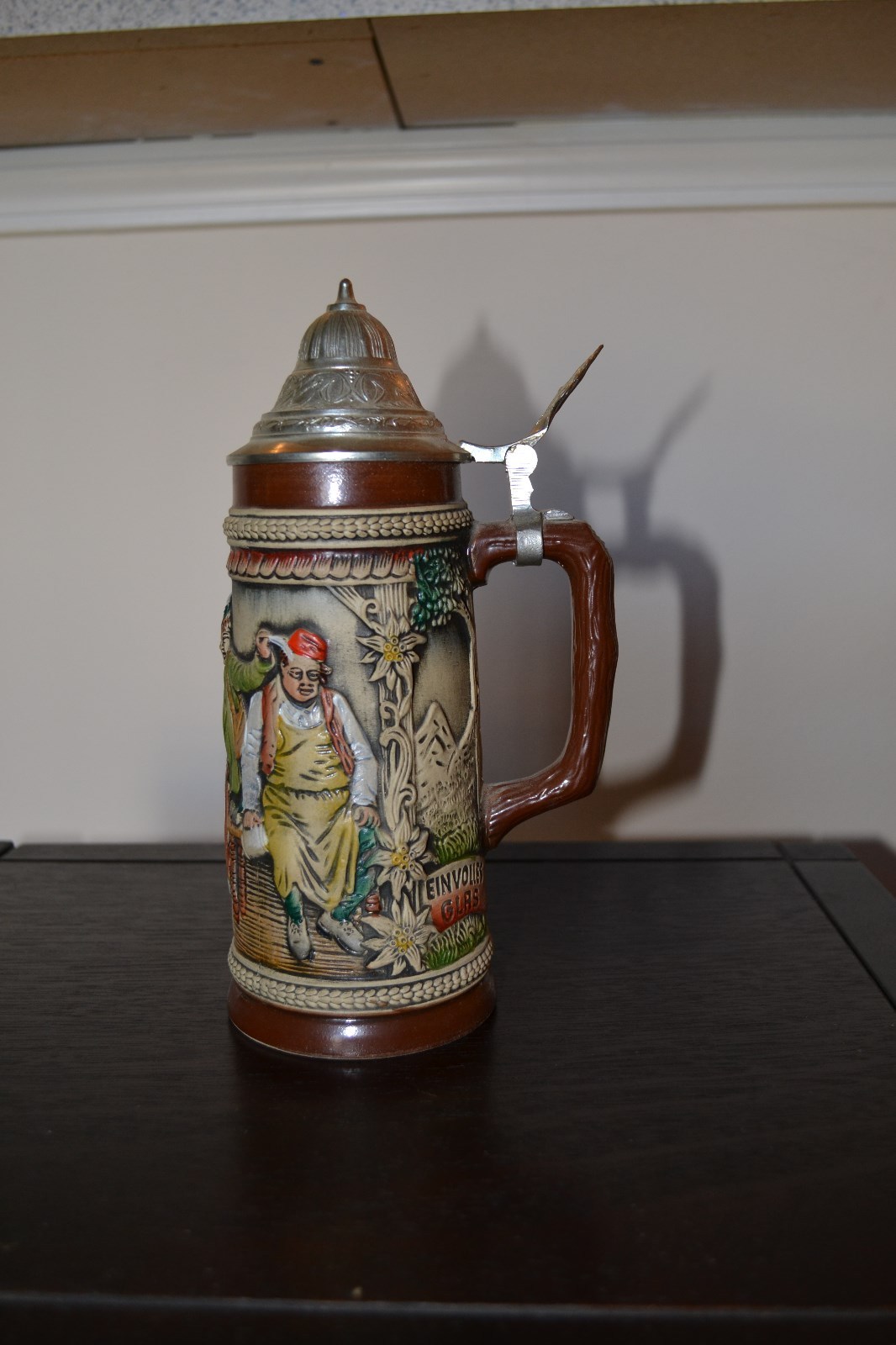 Vintage Handarbeit Gerzit Lidded Beer Stein Excellent Condition! eBay