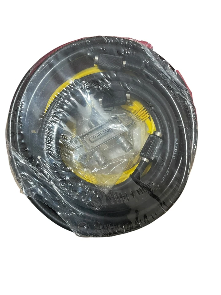 PPC HSD KIT 606211 PPC (1) 12 Ft (1) 6 Ft Coax Jumper (1) 7 Ft Cat 5E Jumper NEW - Image 2 of 2