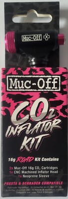 Muc-Off CO2 Inflator Kit MTB Kit 2 x 25g Kartuschen. Cnc Inflator Kopf