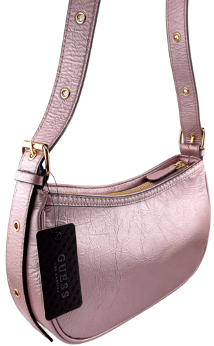 GUESS DEMENTRI SHOULDER BAG HANDBAG Pink Logo AUTHENTIC • BRAND NEW WITH TAGS - Picture 12 of 19