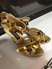 Funtasma Gypsy -03 Gold  shoes with coins