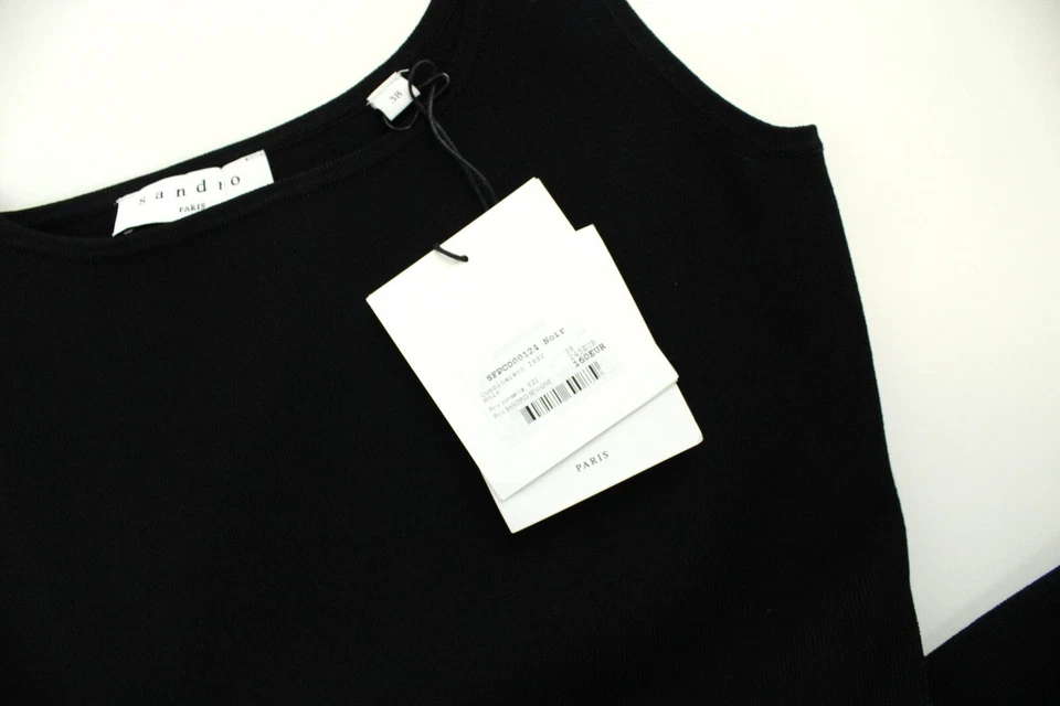 Sandro Overall Damen (Eu) 38 Gestrickt Skinny Fit Schwarz - Bild 4 von 4