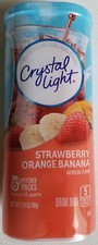 NEW CRYSTAL LIGHT STRAWBERRY ORANGE BANANA DRINK MIX 12 QUARTS