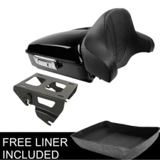 Chopped Trunk Pad Solo Mount Rack Fit For Harley Road Glide King 2014-2025