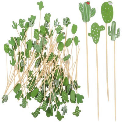100pcs Obst Picks Cactus topper Obst Vorspeise Getränke Picks Food Sticks