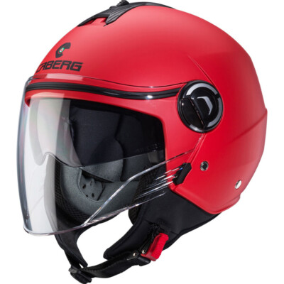 Caberg Riviera V4X Helm, Jethelm Jet Motorrad Motorbike Roller matt rot