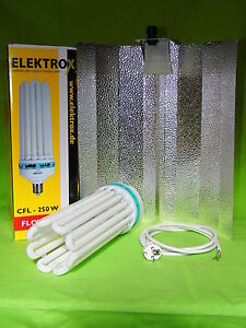 Kabel ESL 6500K Reflektor Elektrox Set 200 W grow Wuchs Energiesparlampe