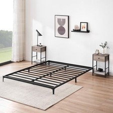 6 Inch Metal Full Size Bed Frame Heavy Duty Low Platform Bed, Sturdy Steel Slat