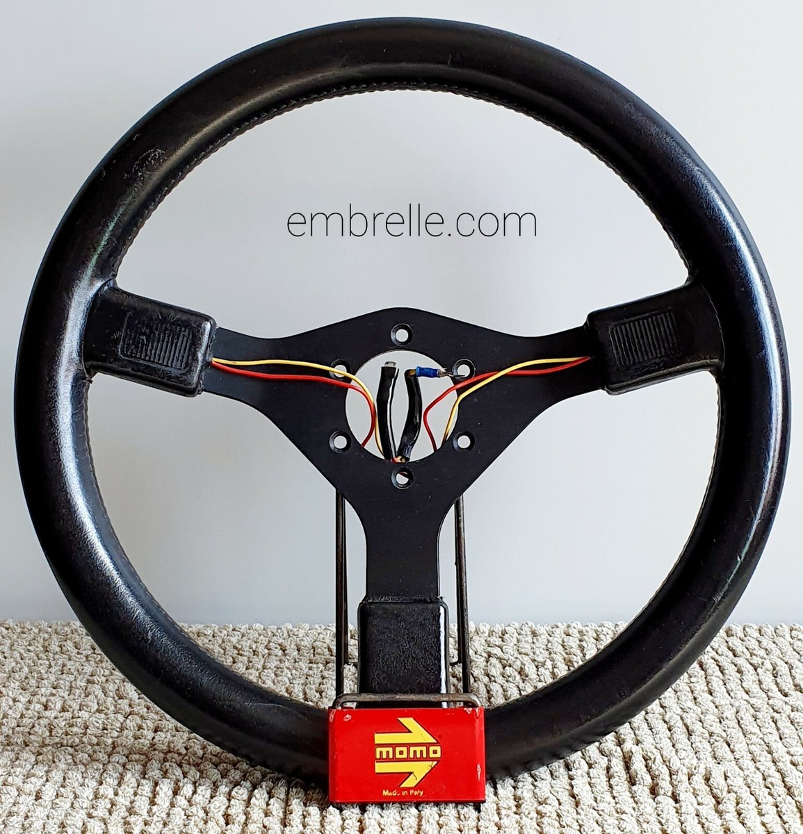 MOMO vintage Porsche leather steering wheel 360mm 911 G modell | eBay