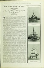 1902 Aufdruck See Power Franz&ouml;sischer Cruiser Deutsche Training Ship Musiker Der