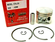 NEW PISTON KIT FITS STIHL 024 CHAINSAWS, 42MM KIT, REPLACES PART # 1121-030-2005