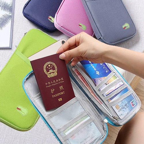 RFID-Sperre Familie Reise Geldbörse Reisepass Halter Organizer Tasche Etui Wasserdicht - Bild 1 von 31