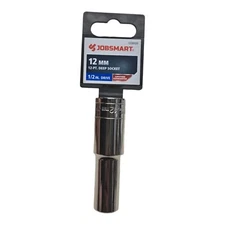 1 New Jobsmart 12 mm 12 Pt. Socket 1/2" Drive 1038409