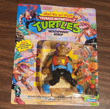 Playmates TMNT Wacky Action Headspinnin' Bebop Action Figure Boxed w/ Acc