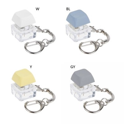 Mechanical Keyboard MX Switch Tester Lightless Transparent Switch Keys Keychain