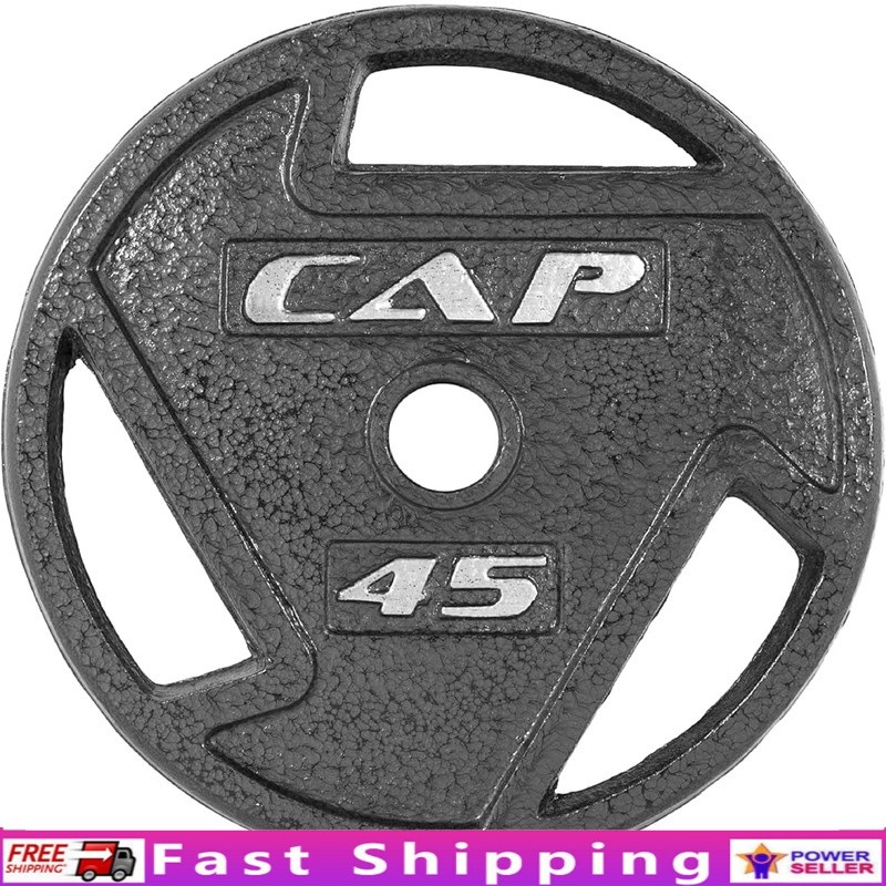 45LB Olympic Grip Plate Cast Iron Durable Weight Plate Strength Training New
