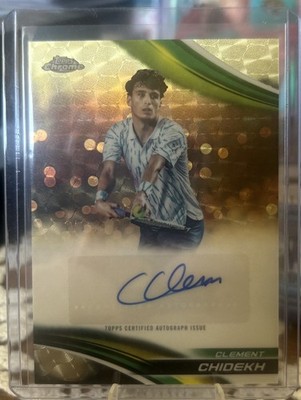 2025 Topps Chrome Tennis Clement Chidekh Superfractor 1/1 Auto!