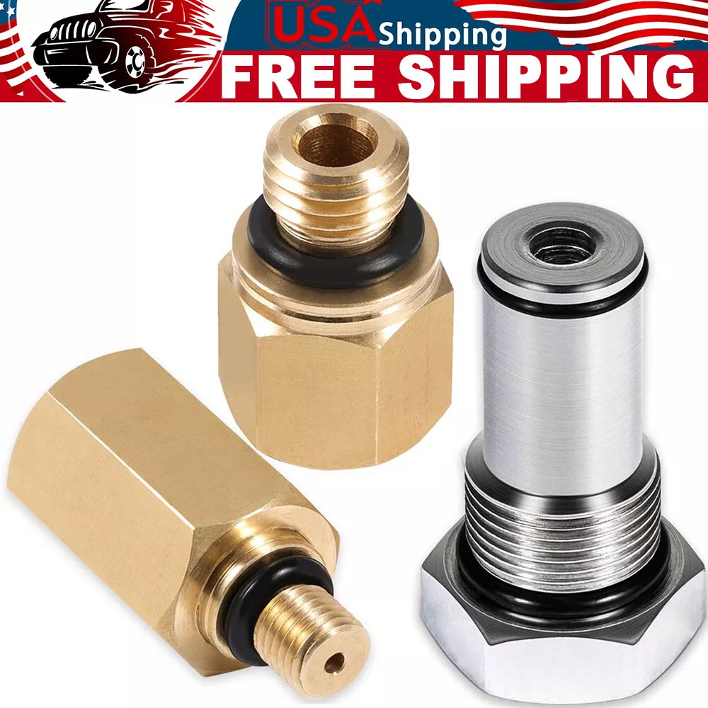 6.0L Oil Rail Adapter Leak Pump IPR Valve Air Test Fitting Tool Kit Fit Ford