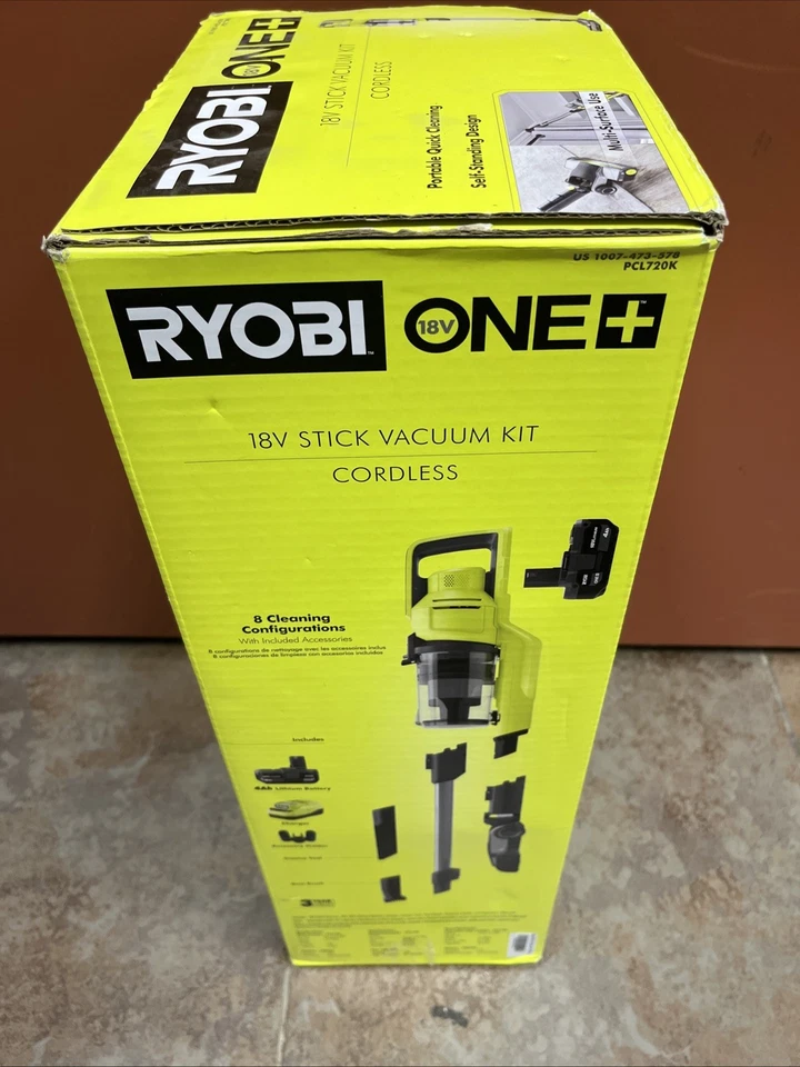 Ryobi ONE 18V Cordless Stick Vacuum Cleaner Kit - PCL720k - Image 4 of 4