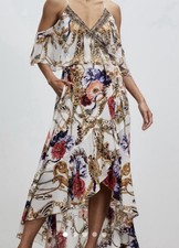 CAMILLA REIGN SUPREME RUFFLE WRAP DRESS SIZE Medium MSRP $749
