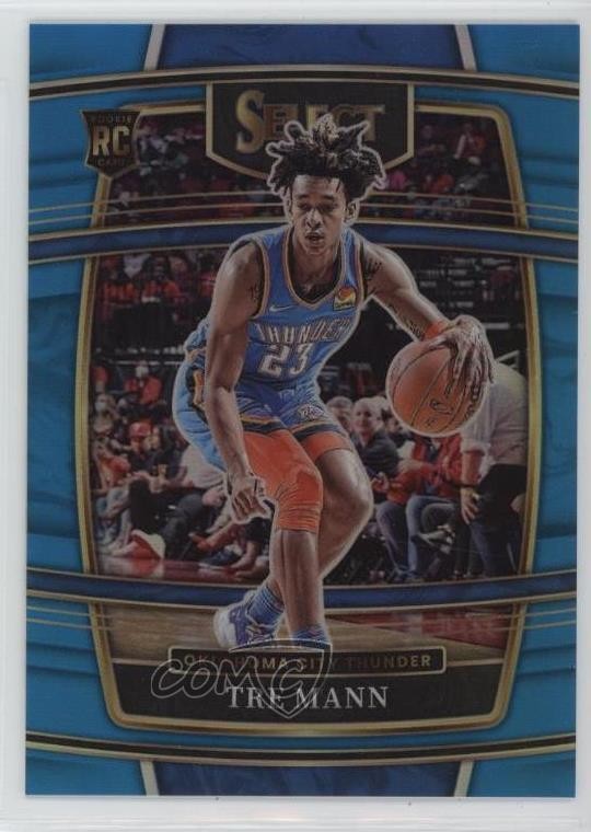2021 Panini Select Concourse Light Blue Prizm 27/299 Tre Mann #36 Rookie RC rf2